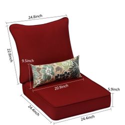 Patio Cushions 24x24 Back Seat And Seat