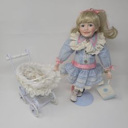 1991 The Hamilton Collection "REBECCA" Porcelain Doll by Jennifer Esteban

