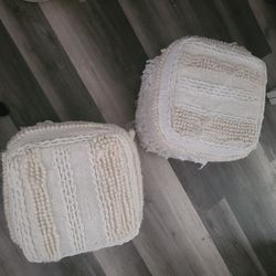ARHAUS Ottomon Foot Rests Wool Blend