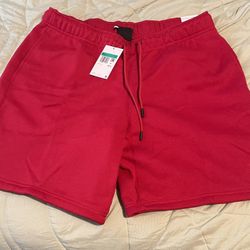 New Jordan Brooklyn Shorts Red Size XL