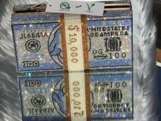 Baby Blue 10k Money Bag/Clutch