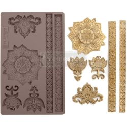 Redesign Decor Moulds® Agadir Patterns 5"x8" 8Mm Thickness Crafting DIY Projects Furniture Dresser Night Stand Air Dry Clay,Polymer Clay
