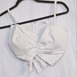 White Crop Top 