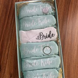 Luxe + Willow Satin Headband Set. Bride & Bride Squad 6 piece