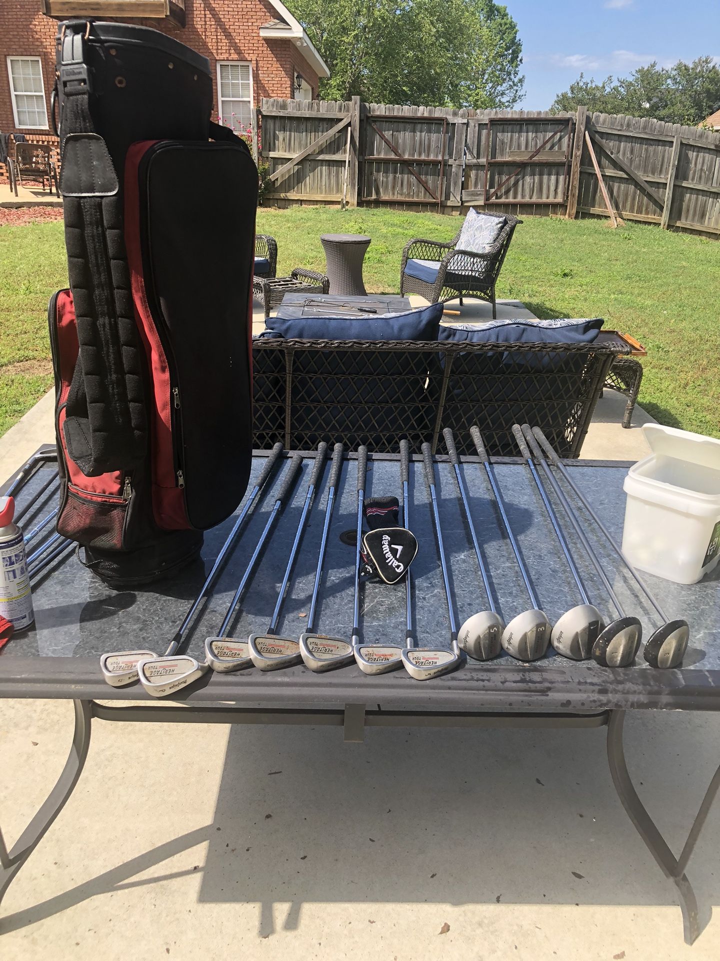 Golf Clubs And Bag