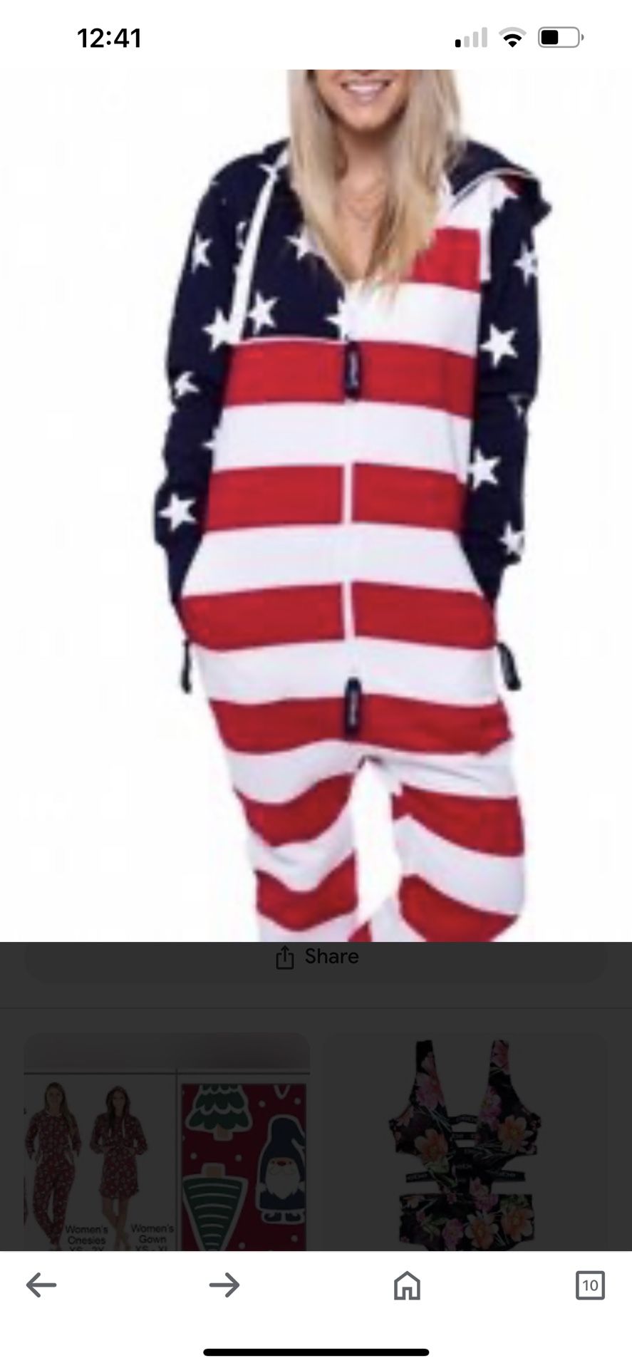 American 🇺🇸 Flag Bodysuit Size #M