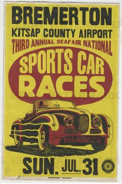 Vintage 60’s Era Road Race SCCA Poster
