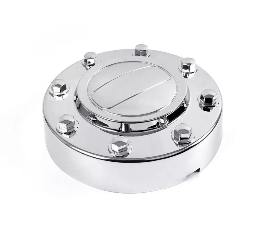 Chrome Dually Truck Front Wheel Center Caps Fit For 11-16 Dodge Ram 3500 1-Ton