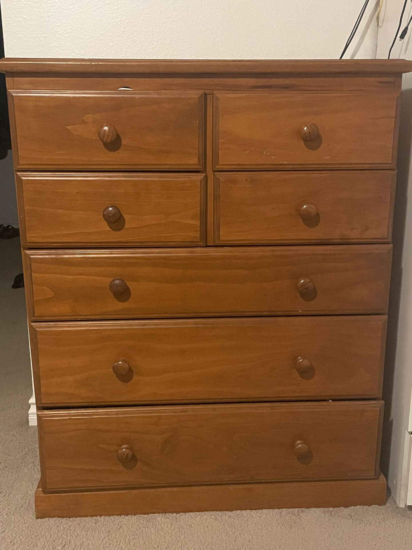 Timber Dresser With Drawers