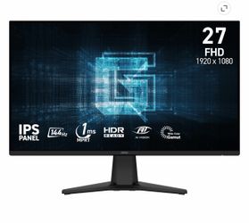 MSI 27" FHD (1920x1080) HDMI DP 144Hz 1ms FreeSync IPS Gaming Monitor - G275LW
