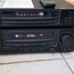 Vintage 90s Kenwood stereo receiver & equalizer
