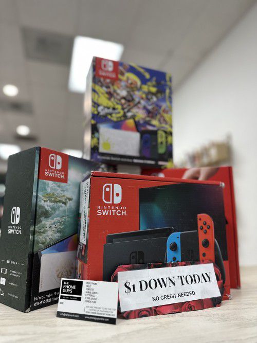 Nintendo Switch Oled / Nintendo Switch Version 2- $1 DOWN PAYMENT - NO CREDIT NEEDED