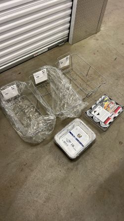 Wire Chafer Stand Canned Heat Gel And Aluminum Deep Pan