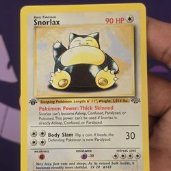 Snorlax first edition