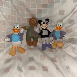 4 House Of Mouse Plush Figurines