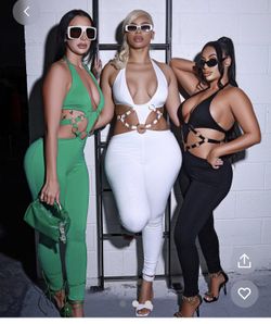 Sexy all White Jumpersuit - “Good Material” Nice Stretch.