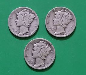 1938 United States Mercury dime