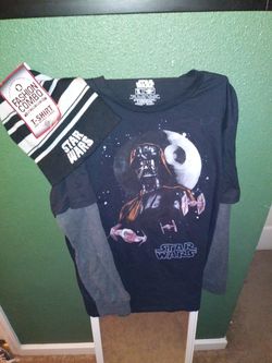 Star Wars Darth Vader t-shirt & beanie combo $10 obo