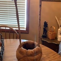 Unique hanging flower pot 18" tall