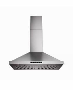 30 in. 500 CFM Ductless Convertible Wall Mount Range Hood in Stainless Steel with LED Lights, Filter and Touch Control