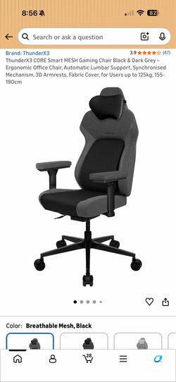 Brand New ThunderX3 Core Smart Tall Back Reclining Gaming Chair w/Adjustable Lumbar & Armrests