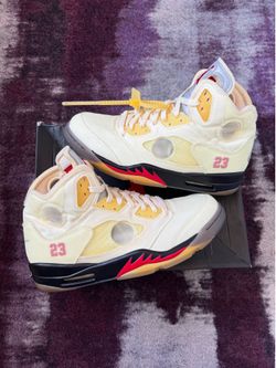 Size 11 - Jordan 5 Retro Off-White Sail