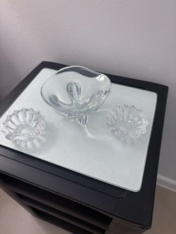 Glassware three bowls
