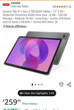 Lenovo Tab K11 Gen 2 TB336ZA Tablet - 11" 2.5K