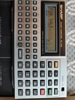 Sharp pocket computer calculator