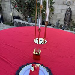 Table Plate Set Up For Wedding Quinceañera 