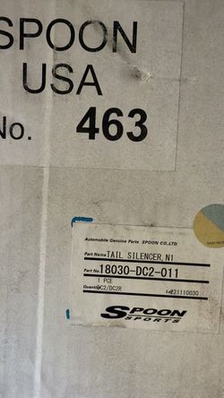 Brand New In Box Spoon N1 Axle back exhaust