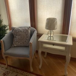 Beautiful Pier 1 Off White Nightstand Side Table With Storage