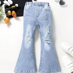 Girls Bell Bottom Jeans