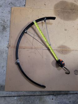 Black 700C Bike Fender For Wheel Rear