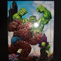 Hulk Vs Thanos Marvel Card