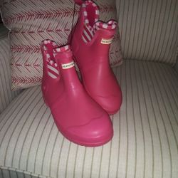 Pink Hunter Rain Boots