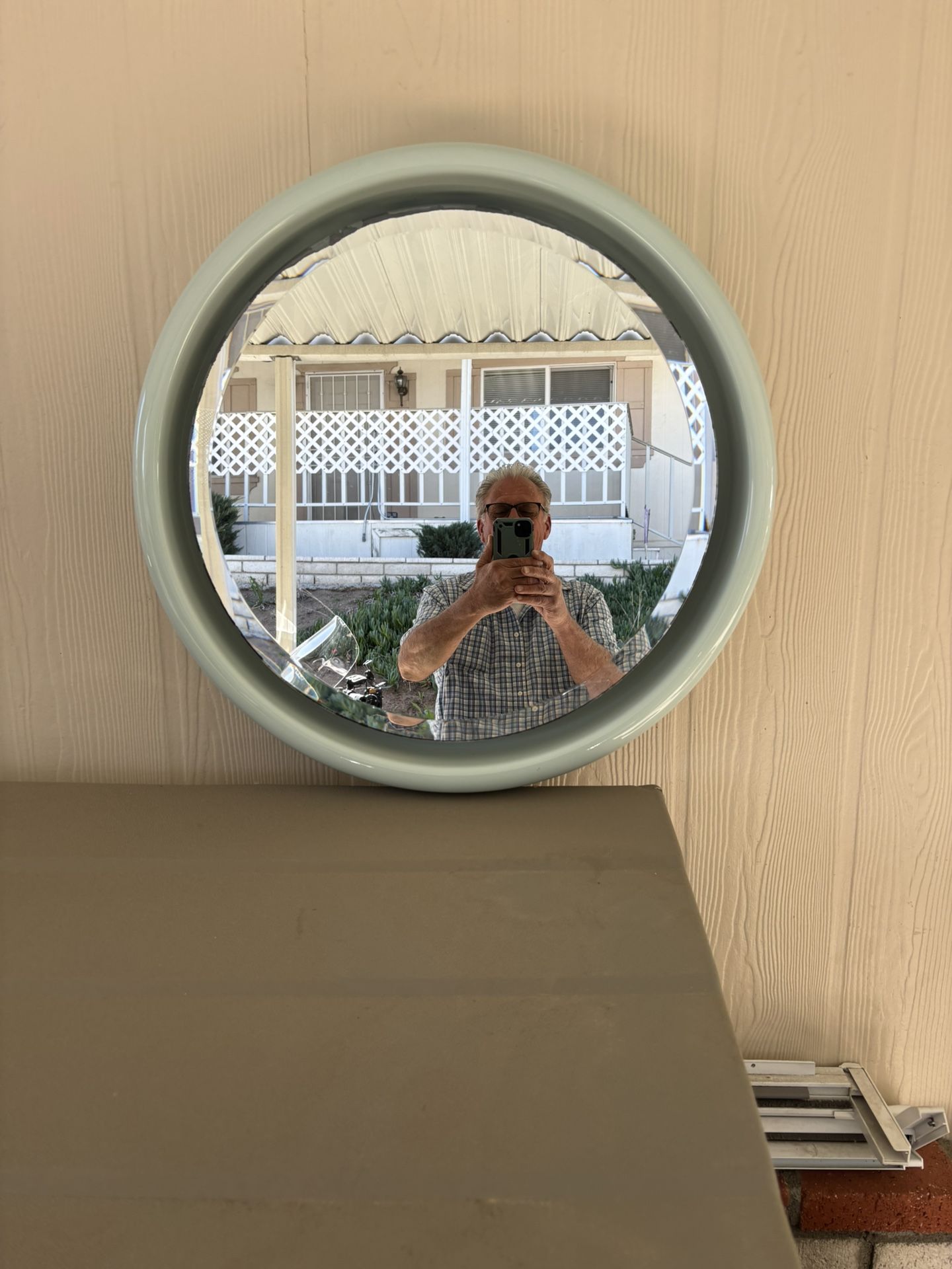 ART DECCO PORCELAIN MIRROR
