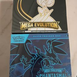 Lot of 2 EBTs Mega Evolution and Phantasmal Flames