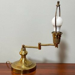 Vintage Brass Swing Arm Accent Lamp