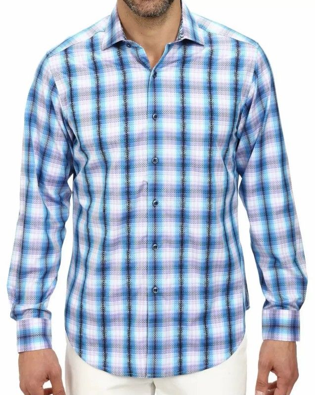 Vintage Robert Graham Lorde Howe Shirt CLASSIC FIT - Size LARGE - Plaid - NWT - NOS - BRAND NEW WITH TAGS
