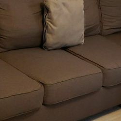 Rooms To Go 2 Piece Brown Sectional