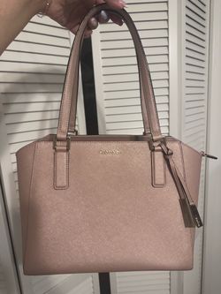 Calvin Klein Nude/Blush Tote Purse – Great Condition