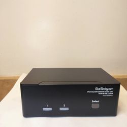 Startech 2 Port DVI VGA Dual Monitor KVM Switch USB with Audio Hub - TAA, Taiwan 