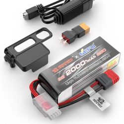 HYPER GO Angry Snail 3S2000 RC Car Upgrade Accessories 3S 11.1V 2000 mAh 25C LiPo Battery, Spare Parts RC Battery All 1/14, 1/16 Scale