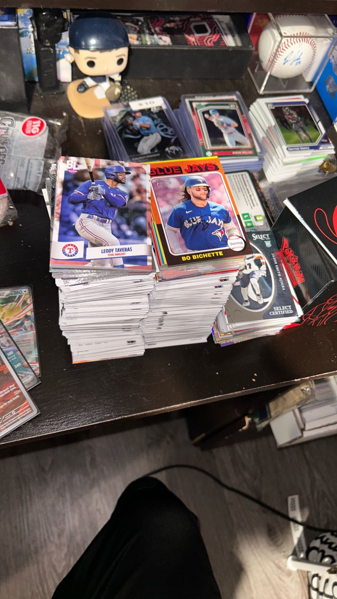 Big Stack Of Baseball Cards