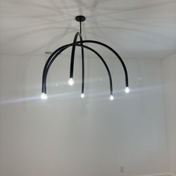 arc west elm chandelier 