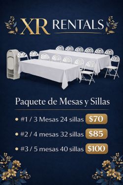 🎈🎊🎉Party 🎈 Tables & Chairs 🎈🎊🎉🎈. R🎈 E 🎉 N 🎊 T 🎁