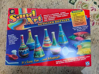 VINTAGE Sand Art Kit Designer Bottles by AMAV Industries