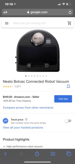 Neato botvac connected .. WiFi enables and works with Neato app