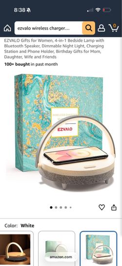 EZVALO 4-in-1 Wireless Charger Night Light Speaker